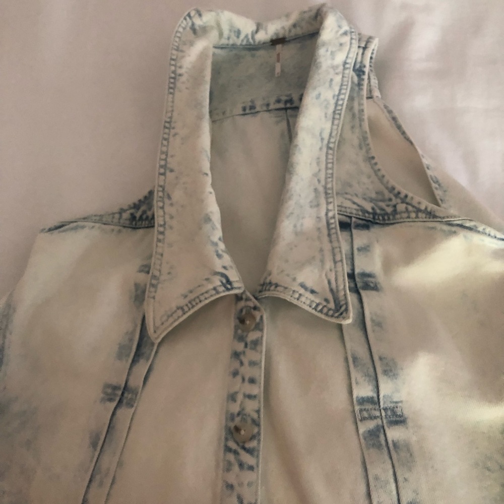 Free people denim swing dress